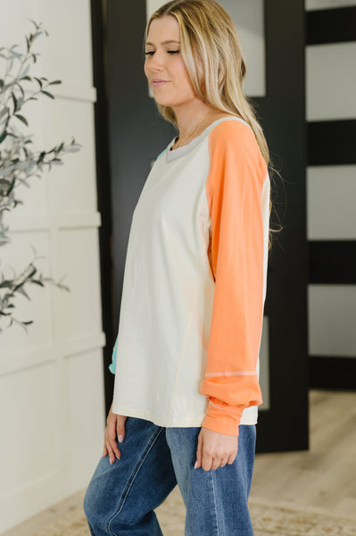 Color Me Confused Color Block Top - Ruby Rebellion