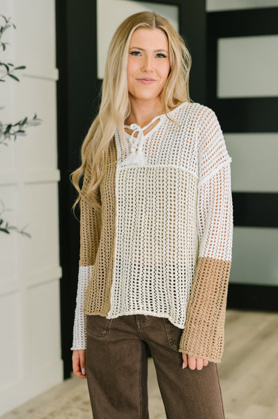 Corner of the Block Loose Knit Sweater - Ruby Rebellion