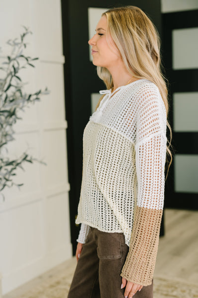 Corner of the Block Loose Knit Sweater - Ruby Rebellion