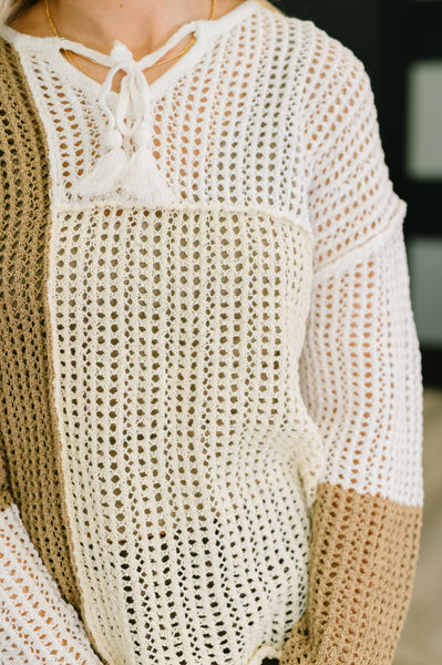 Corner of the Block Loose Knit Sweater - Ruby Rebellion