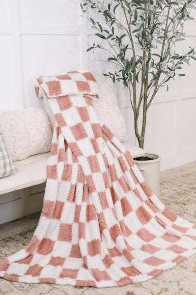Cotton Candy Checks Blanket - Ruby Rebellion