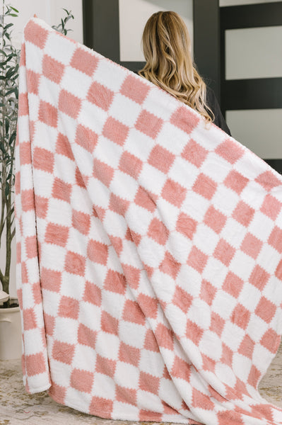 Cotton Candy Checks Blanket - Ruby Rebellion