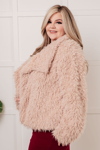 Disco Queen Faux Fur Coat - Ruby Rebellion