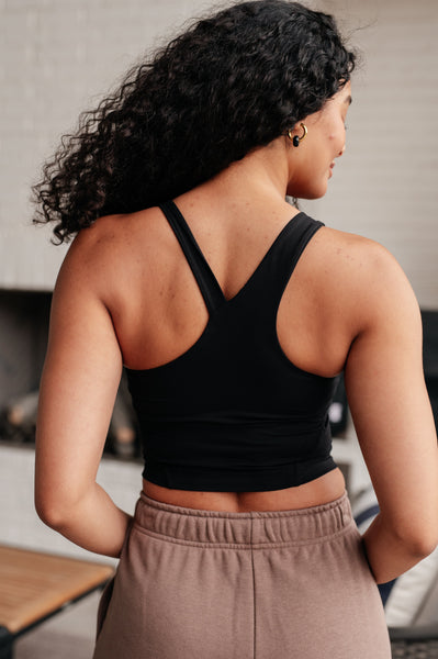 Doing it For Me Asymmetrical Tank in Black - Ruby Rebellion