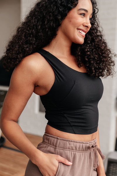 Doing it For Me Asymmetrical Tank in Black - Ruby Rebellion