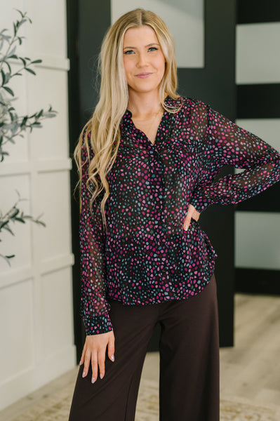 Doing the Most Polka Dot Blouse - Ruby Rebellion