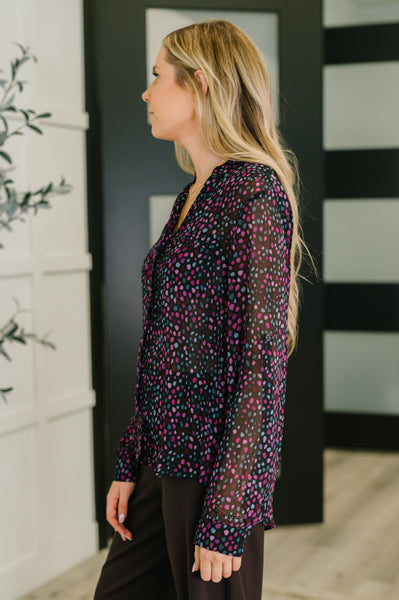Doing the Most Polka Dot Blouse - Ruby Rebellion