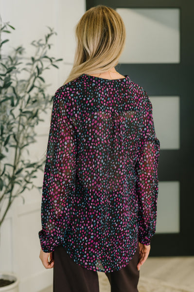 Doing the Most Polka Dot Blouse - Ruby Rebellion