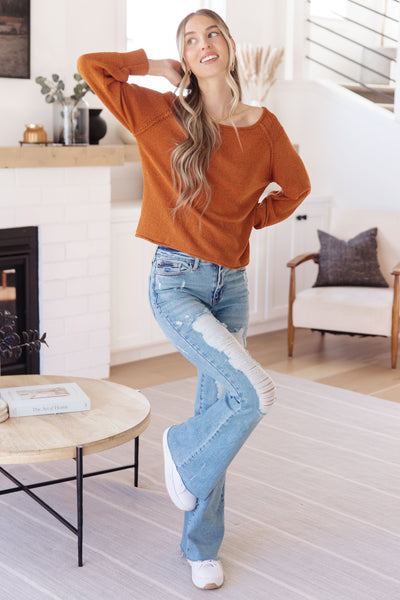 Don't Be Difficult Pullover Sweater - Ruby Rebellion