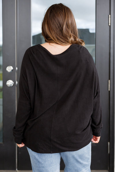 Drive Downtown Dolman Sleeve Top - Ruby Rebellion