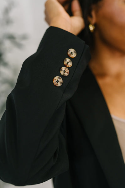 Every Day Blazer in Black - Ruby Rebellion