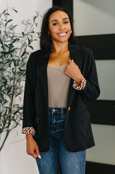 Every Day Blazer in Black - Ruby Rebellion