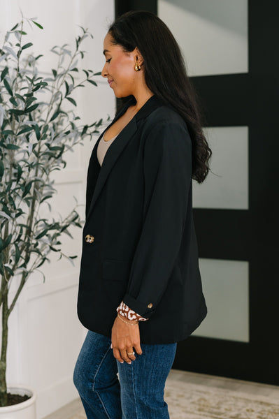 Every Day Blazer in Black - Ruby Rebellion