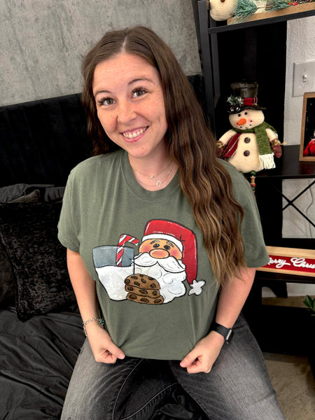 Santa's Cookies Short or Long Sleeve Graphic Tee