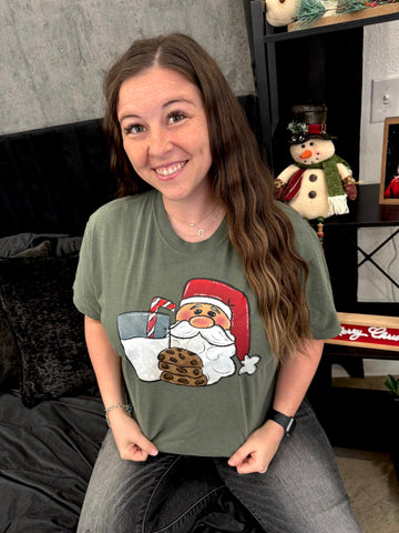 Santa's Cookies Short or Long Sleeve Graphic Tee