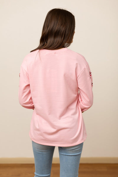 Feelin Festive Pink Sweater - Ruby Rebellion