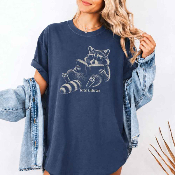 Feral & Literate Comfort Colors - Book Lover Tee