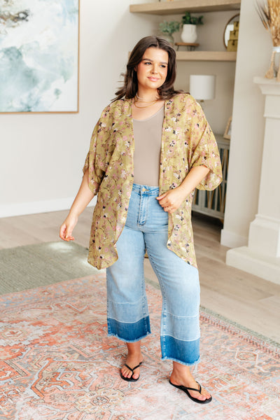 Go Anywhere Floral Kimono - Ruby Rebellion