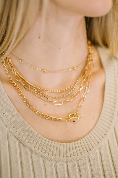 Golden Hour Links Everyday Set in Gold - Ruby Rebellion