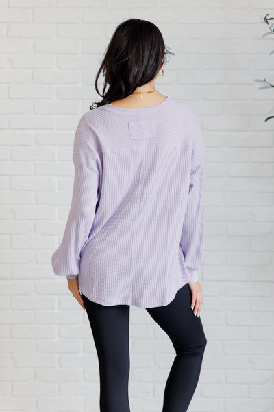 Good Things Are Coming V-Neck Top in Lavender - Ruby Rebellion