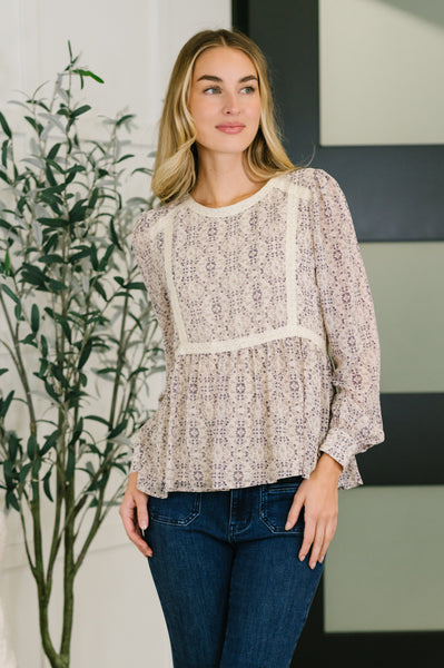 Gorgeous Girl Floral Peplum Blouse - Ruby Rebellion