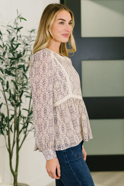 Gorgeous Girl Floral Peplum Blouse - Ruby Rebellion