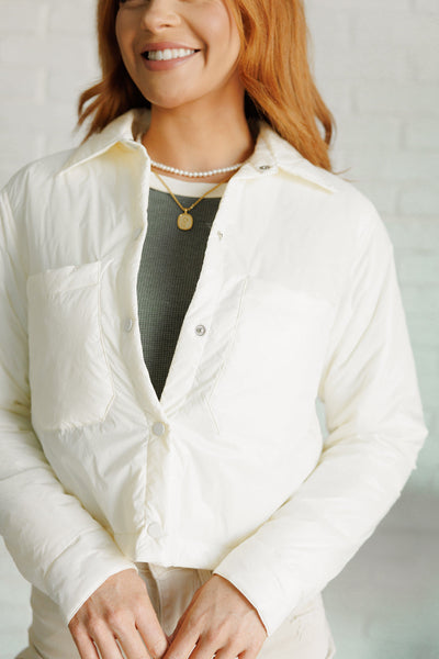 Hear Me Out Lightweight Puffer Jacket - Ruby Rebellion
