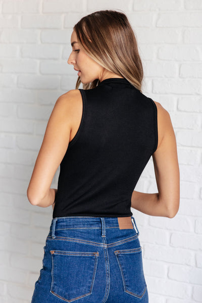 Higher and Higher Ribbed Zip Up Bodysuit - Ruby Rebellion