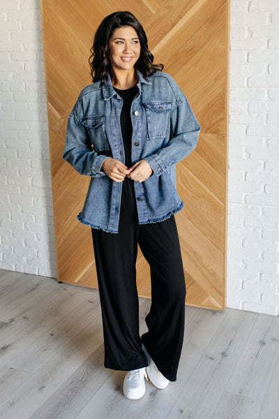 Hilary Wide Leg Jumpsuit in Black - Ruby Rebellion