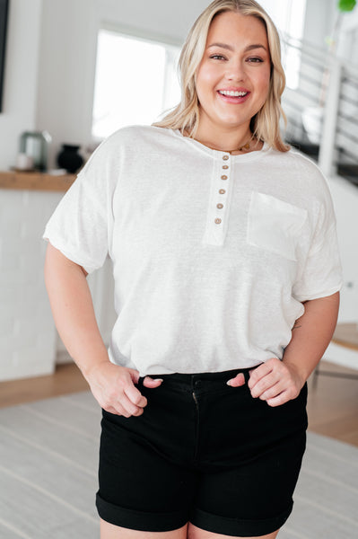Hipster Henley Top - Ruby Rebellion