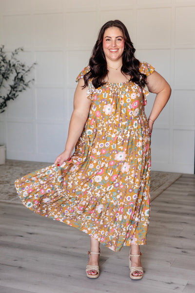 I Done It Good Flutter Sleeve Dress - Ruby Rebellion