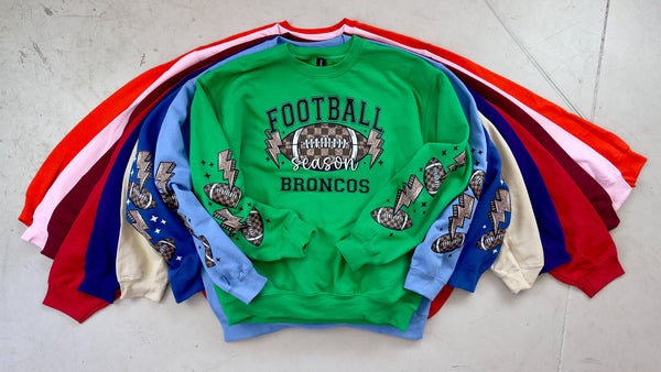 Football Custom With Football Sleeve Decal