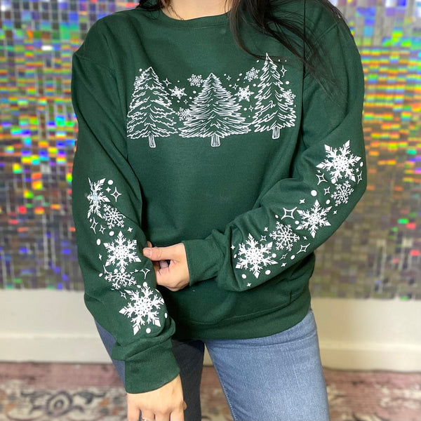 Christmas Snowflakes Crewneck Sweatshirt