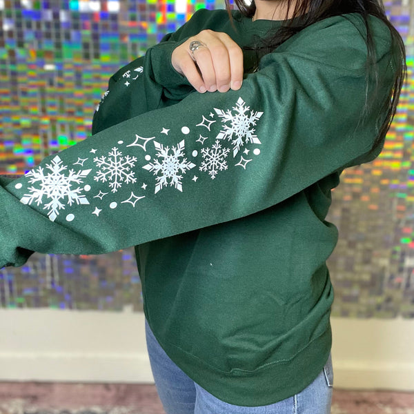 Christmas Snowflakes Crewneck Sweatshirt