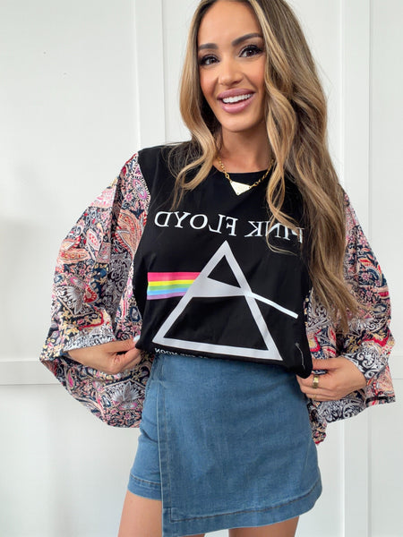 Midnight Prism Kantha Styled Top