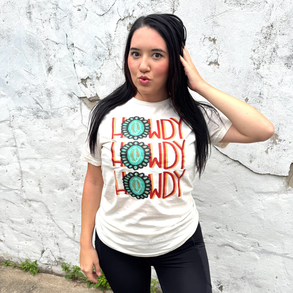 Gemstone Leopard Cowboy Hat Graphic Tee