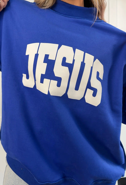 Tilly Jesus Reversible Oversized Mockneck Crew