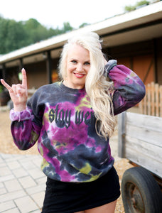 Stay Weird Tie Dye Sweatshirt