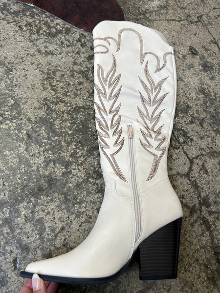 Bronco Knee High Cowboy Boots