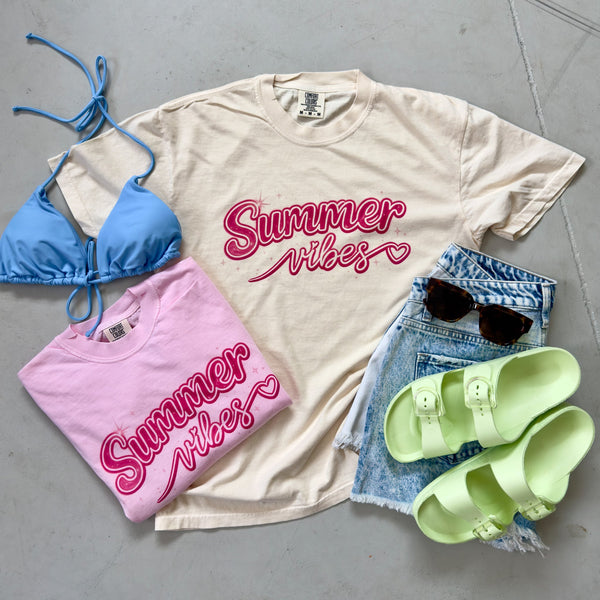 Summer Vibes Airbrushed Style Tee