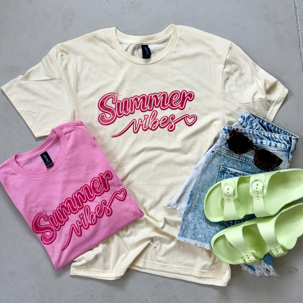Summer Vibes Airbrushed Style Tee