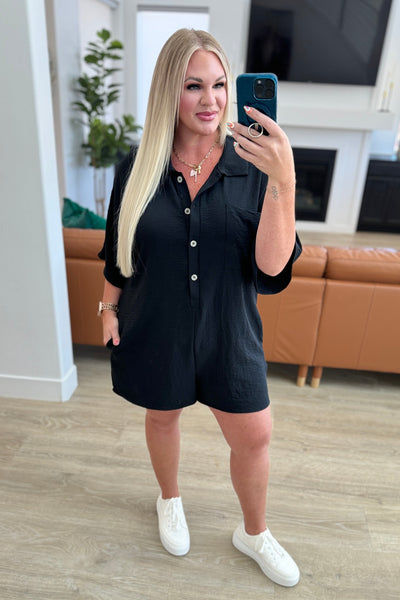 Up Early V-Neck Romper - Ruby Rebellion