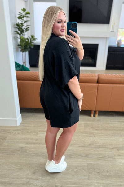 Up Early V-Neck Romper - Ruby Rebellion