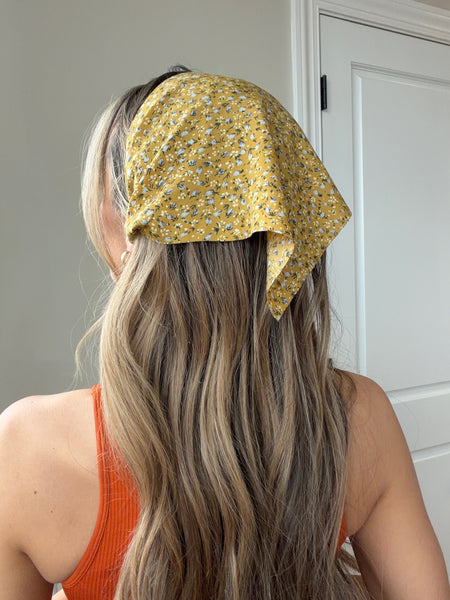Faith Floral Bandana Headband Hair Scarf