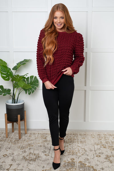 In Denial Bubble Pullover - Ruby Rebellion