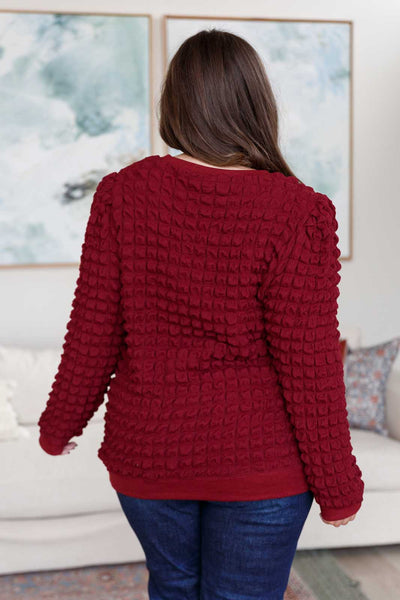 In Denial Bubble Pullover - Ruby Rebellion