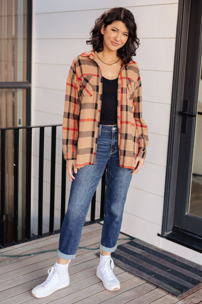 Is It Really Oversized Plaid Button Up - Ruby Rebellion