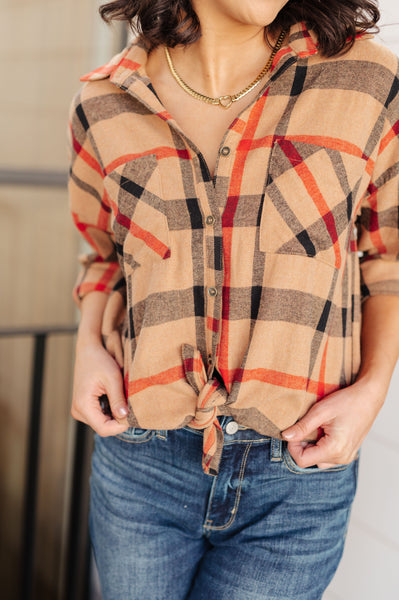 Is It Really Oversized Plaid Button Up - Ruby Rebellion