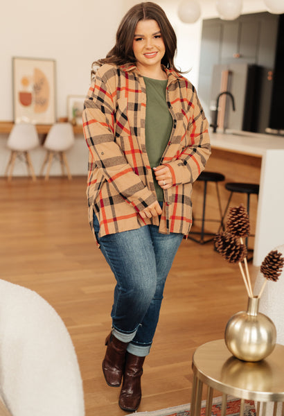 Is It Really Oversized Plaid Button Up - Ruby Rebellion