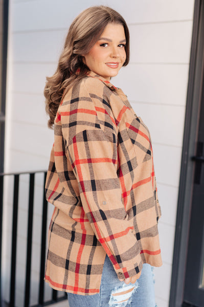 Is It Really Oversized Plaid Button Up - Ruby Rebellion